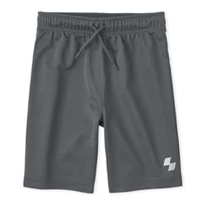 The Children's Place Boys' Single and Toddler Basketball Shorts, Black ICE, Large (10/12) for $6