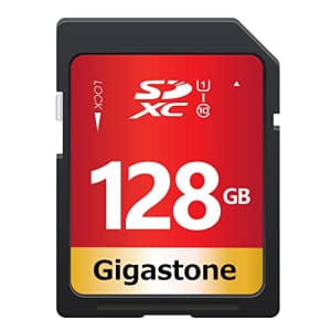GIGASTONE GS-SDXC80U1-128GB-R Prime Series SDXC Card (128GB) for $22
