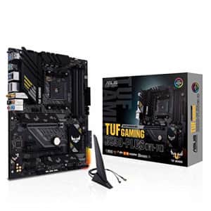 ASUS TUF Gaming B550-PLUS WiFi AMD AM4 Zen 3 Ryzen 5000 & 3rd Gen Ryzen ATX Gaming Motherboard for $155