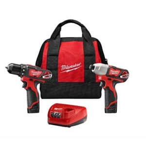 Milwaukee M12 12-Volt Lithium-Ion Cordless Drill Driver/Impact Driver Combo Kit (2-Tool) with Free M12 1.5Ah for $118