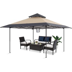 Laurel Canyon Pop Up 13-Foot Canopy Tent. Clip the on-page coupon to get this price; the lowest it's ever been.