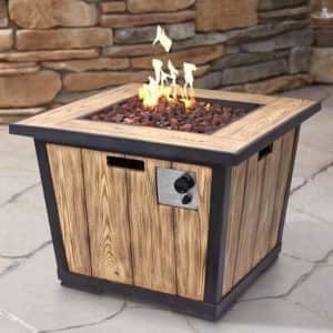 John Timberland Lighting Fraser Park 32" Gas Fire Pit Table for $400