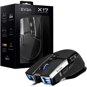 eVGA X17 Wired Gaming Mouse for $40