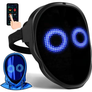 145-Face Transforming App Controlled LED Halloween Mask for $56