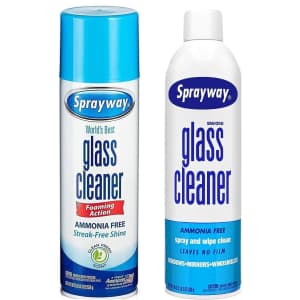 Sprayway Glass Cleaner 19-oz. Aerosol Spray 2-Pack for $5