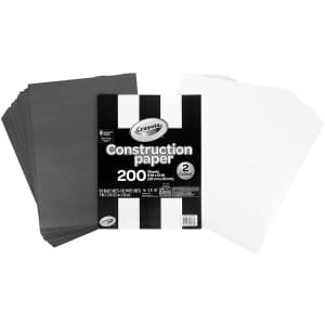 Crayola 200-Sheet Construction Paper Pack for $17