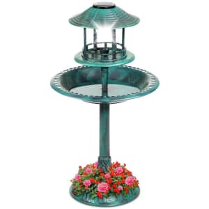 Best Choice Products Solar Bird Bath w/ Planter for $40 Best Choice Products Solar Bird Bath w/ Planter for $40