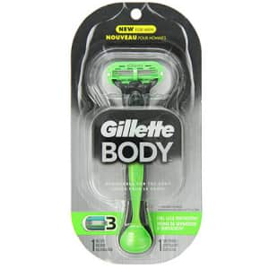 Gillette Body Razor w/ 9 Refill Blade Cartridges for $15