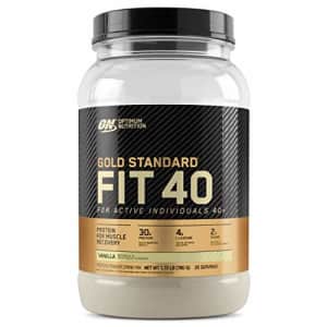 OPTIMUM NUTRITION Gold Standard FIT 40 Protein Powder Vanilla (1.72 Lbs. / 20 Servings) for $29 OPTIMUM NUTRITION Gold Standard FIT 40 Protein Powder Vanilla (1.72 Lbs. / 20 Servings) for $29
