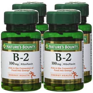 Nature's Bounty Vitamin B-2 100 mg, 100 Coated Tablets (Pack of 4) for $33