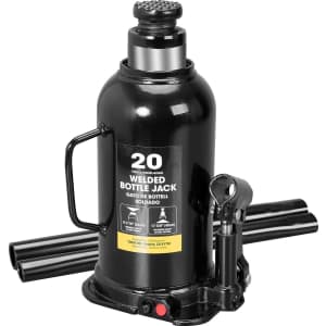 Torin 20-Ton Capacity Hydraulic Welded Heavy Duty Bottle Jack for $50