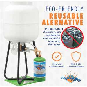 1-lb. Refillable Propane Cylinder with Refill Adapter Kit for $32