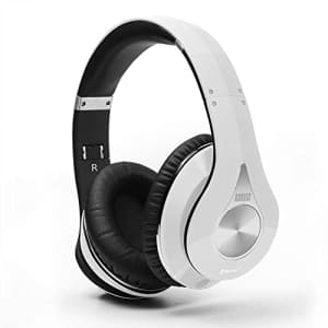 August EP640 Bluetooth Wireless Stereo Headphones with NFC and aptX - White for $83