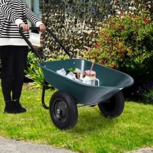 Costway 2-Tire Wheelbarrow for $119 Costway 2-Tire Wheelbarrow for $119