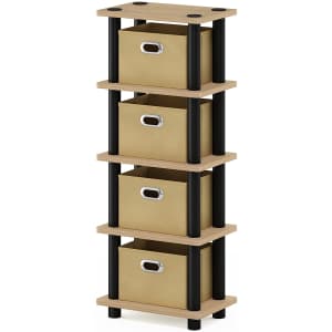 Furinno LAci 4-Bins System Rack for $18