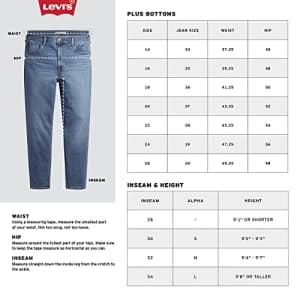 Levi's Women's Plus Size Mid Length Shorts, (New) Medium Indigo Worn in, 40 for $16