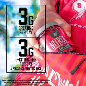 BSN NITRIX 2.0 - Nitric Oxide Precursors, 3g Creatine, 3g L Citrulline - Supports Workout for $60