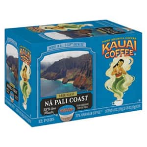 Kauai Coffee Single-Serve Pods, Na Pali Coast Dark Roast 100% Arabica Coffee from Hawaiis Largest for $39