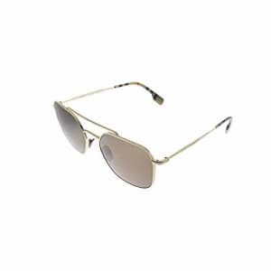 Burberry BE 3107 110973 Gold Metal Square Sunglasses Brown Lens for $199
