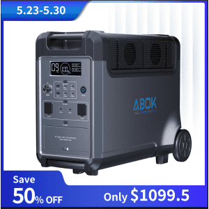 [Launch Special] Get 50% off the ABOK 3,600W 3,840Wh Portable Power Station for $1,100