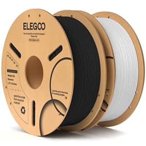 ELEGOO PLA Filament 1.75mm Black & White 2KG, 3D Printer Filament Dimensional Accuracy +/- 0.02mm, for $26 ELEGOO PLA Filament 1.75mm Black & White 2KG, 3D Printer Filament Dimensional Accuracy +/- 0.02mm, for $26