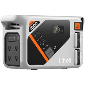 Litheli Eclair 1000 1,800W 1,069Wh LiFePO4 Portable Power Station for $300