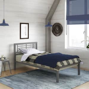 Your Zone Kids' Twin Metal Platform Bed for $59