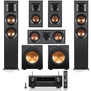 Klipsch Reference R-625GA 5.2-Channel Home Theater Surround Sound System w/ Denon AVR-S970H Receiver for $1,549