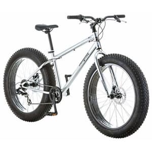 Mongoose Malus Fat Tire Bike with 26-Inch Wheels, with Steel Frame, and Mechanical Disc Brakes, for $413