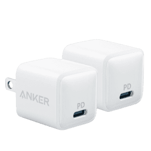 Anker PowerPort PD Nano 20W USB-C Wall Charger 2-Pack for $16