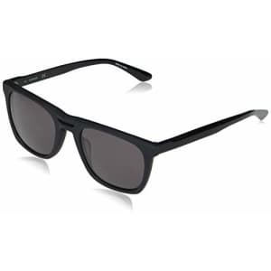 Calvin Klein Men's CK20542S Rectangular Sunglasses, Matte Black/Solid Smoke, 54-21-145 for $249