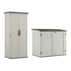 Suncast Resin Versatile Vertical & Horizontal Storage Sheds for $683