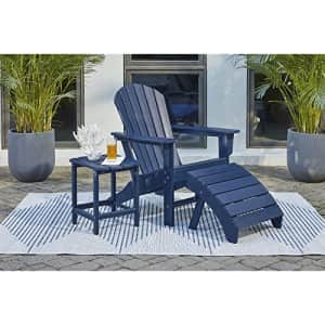 Signature Design by Ashley Outdoor Sundown Treasure HDPE Patio Adirondack Chair, Blue for $149