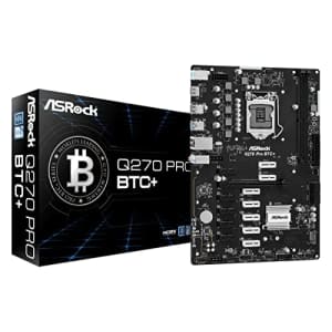 ASRock Q270 PRO BTC+ Mining Board Intel 1151 ATX DDR4 Motherboard for $120