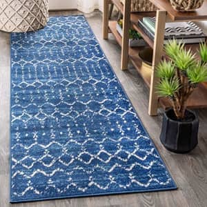 JONATHAN Y MOH101A-28 Moroccan Hype Boho Vintage Diamond Indoor Area-Rug Bohemian Easy-Cleaning for $31