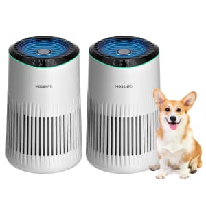 Meronte HEPA Small Room Air Purifier 2-Pack for $31