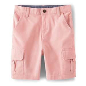 Gymboree Boys and Toddler Cargo Shorts, Strawberry Cream, 12-18 Months US for $4