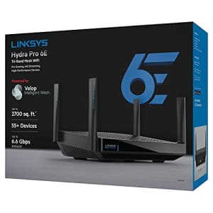 Linksys MR7500 Hydra Pro 6E Tri-Band Mesh Wi-Fi 6E Router for $210 Linksys MR7500 Hydra Pro 6E Tri-Band Mesh Wi-Fi 6E Router for $210
