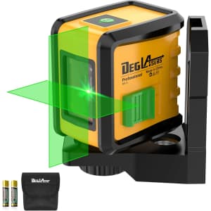 100-Foot Green Cross Line Self-Leveling Laser Level for $20 100-Foot Green Cross Line Self-Leveling Laser Level for $20