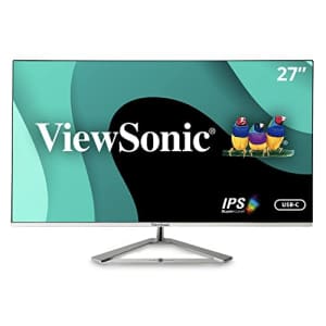 ViewSonic VX2776-4K-MHDU 27 Inch 4K IPS Monitor with Ultra HD Resolution, 65W USB C, HDR10 Content for $290