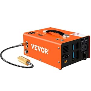 VEVOR PCP Air Compressor, 4500PSI Portable PCP Compressor, 12V DC 110V/220V AC PCP Airgun for $300