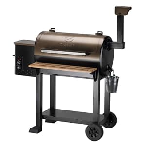 Z GRILLS Wood Pellet Grill 8 in 1 BBQ Smoker for Outdoor Cooking, 552 sq.in Bronze (ZPG-550C) for $399