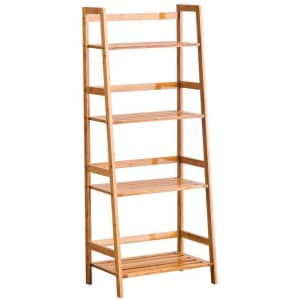 Outopee 47" 4-Shelf Bamboo Bookcase for $52 Outopee 47" 4-Shelf Bamboo Bookcase for $52