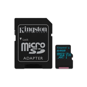 Kingston Canvas Go! 64GB MicroSDXC Memory Card for $10 Kingston Canvas Go! 64GB MicroSDXC Memory Card for $10