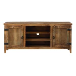 Home Decorators Collection Holbrook Mango Wood Storage Entertainment Center for $559 Home Decorators Collection Holbrook Mango Wood Storage Entertainment Center for $559