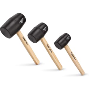 Tekton 3-Piece Wood Handle Rubber Mallet Set for $18 Tekton 3-Piece Wood Handle Rubber Mallet Set for $18