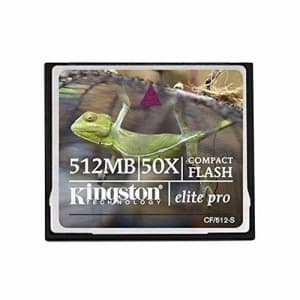 Kingston 512 MB CompactFlash Card (CF/512-S) (Retail Package) for $50