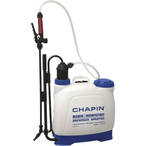 Chapin 4-Gallon Disinfectant Bleach Backpack Sprayer for $54 Chapin 4-Gallon Disinfectant Bleach Backpack Sprayer for $54