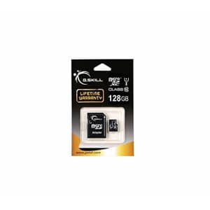 G.Skill 128GB microSDXC UHS-I/U1 Class 10 Memory Card with Adapter (FF-TSDXC128GA-U1A) for $6
