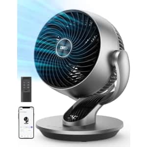 Dreo Smart Air Circulator Fan for Bedroom, 13 Inch Quiet Fans, 120+90 Oscillating Fan with Remote for $60